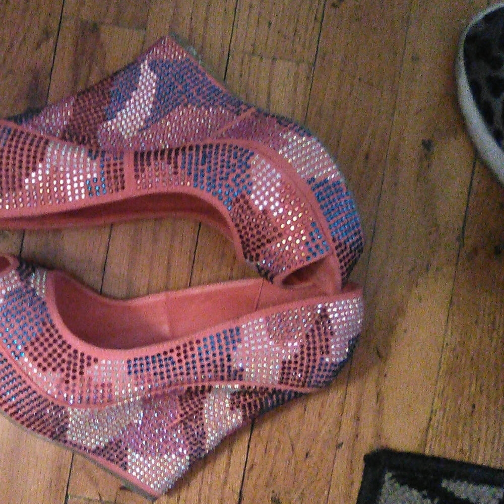 Bedazzled shoes